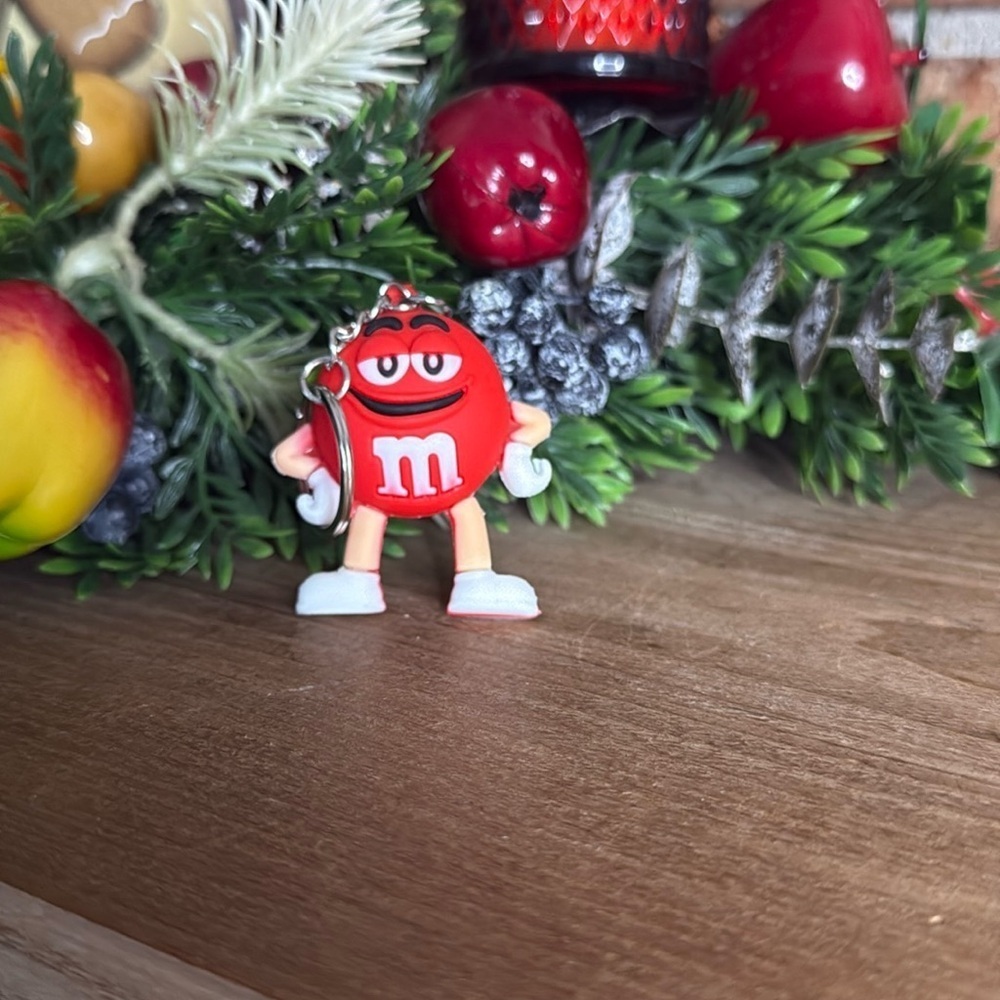 Red M&M Character Keychain - Picture 3 of 5